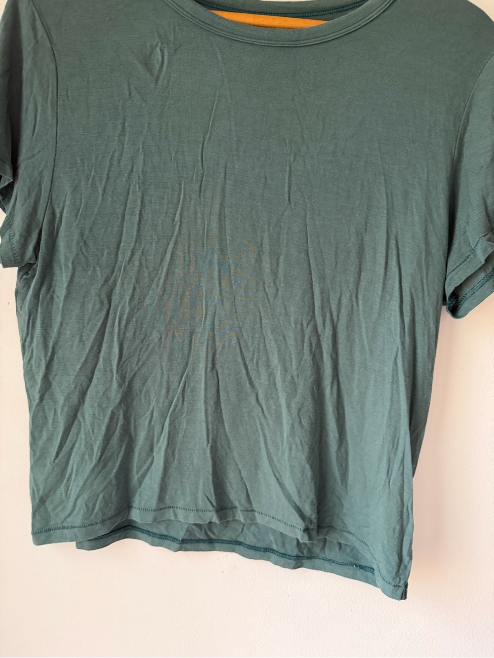 American Eagle Outfitters Short Sleeve Crew Tee in Teal - Picture 2 of 6